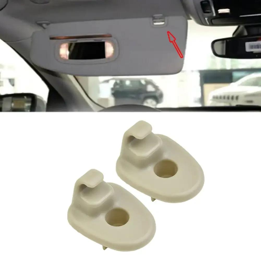 2Pcs Car Brackets for JEEP LIBERTY KK KJ CHEROKEE KK KJ for DODGE NITRO KA Interior Sun Visor Clips Holders Hook Hanger