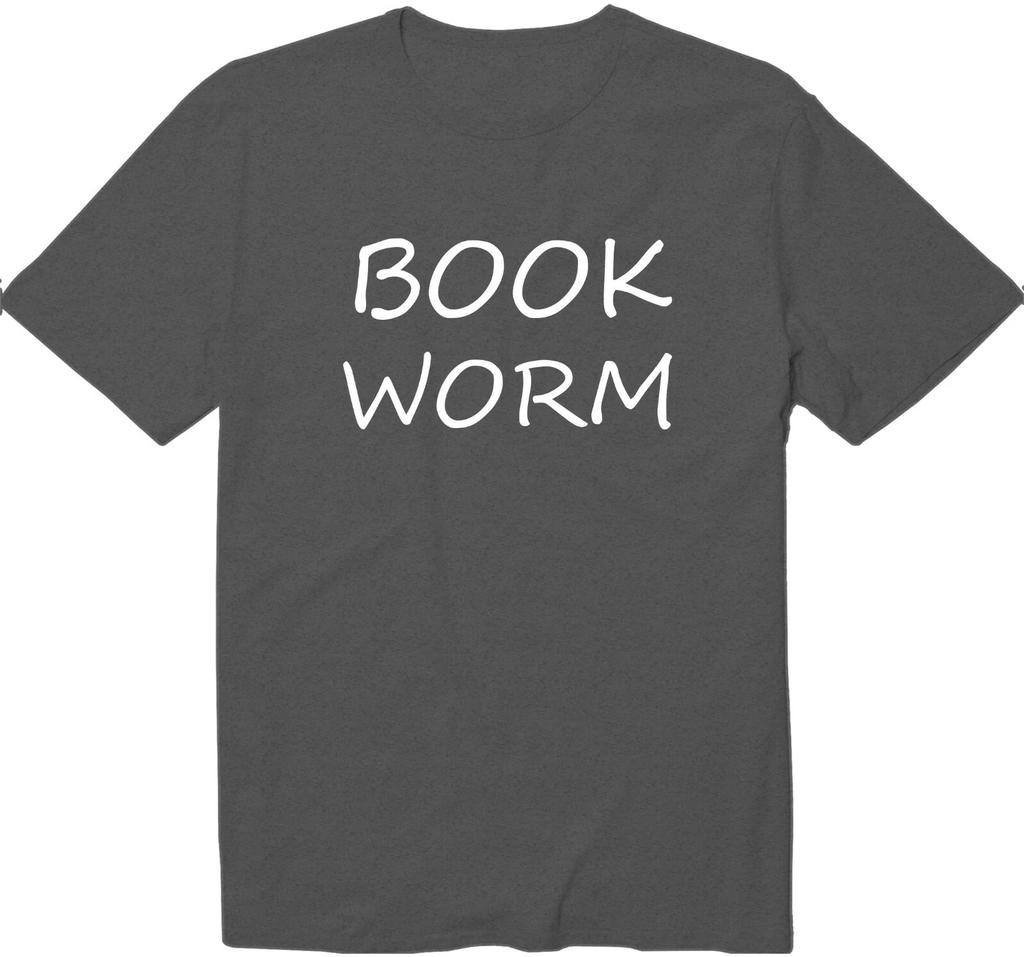 Bookworm Shirt Librarian Book Lover Crew Neck Graphic T-Shirt Reading Bookish