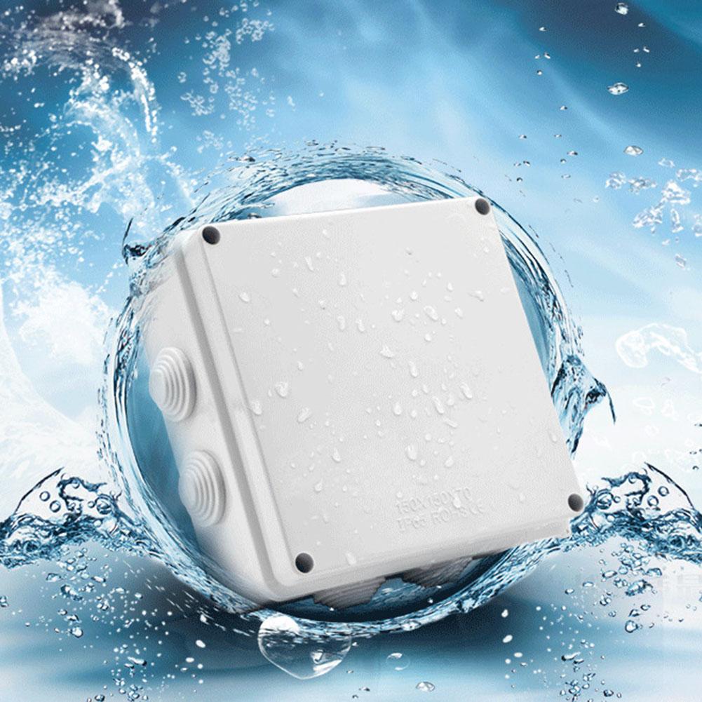 Waterproof Case Ceiling Rose Junction Box Cable Junction Box For Outdoor Home Improvement Anti-corrosion Anti-static White