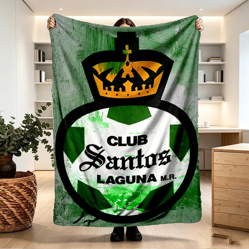 Club Santos Laguna Print Blanket - Soft & Comfortable, for Bedroom, Travel, Sofa, Home Decoration - Birthday Christmas Gift for Friend