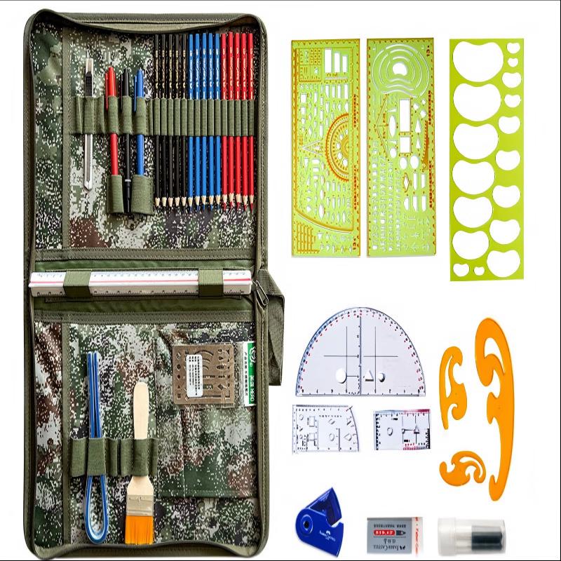 Topographical Mapping Tool Kit with Tactical Ruler