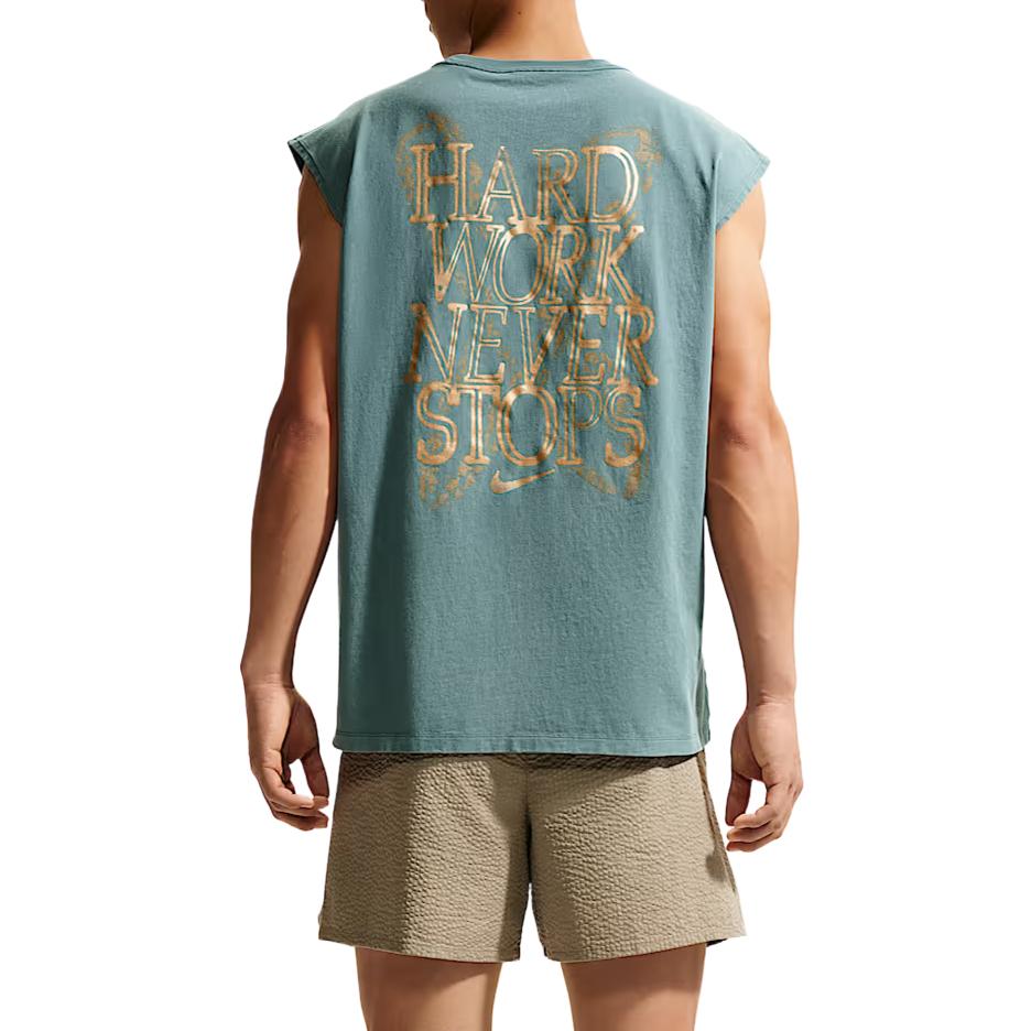 Nike Tank Tops Men's Mineral Slate Blue Crew Neck Moderate Other IH1976-382