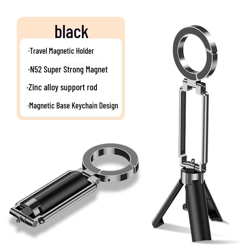Zinc Alloy Magnetic Phone Holder & Tripod for Live Broadcast & Handheld Shooting
