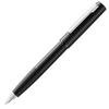 Lamy Aion Black Fountain Pen Modern Lightweight and Seamless Anodized Aluminum Stainless Steel Clip Steel Fine Point Includes Blue Ink Cartridge -