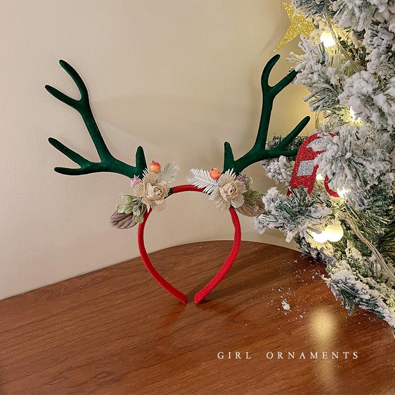 Women's Christmas Plush Hat Headband Hair Accessories