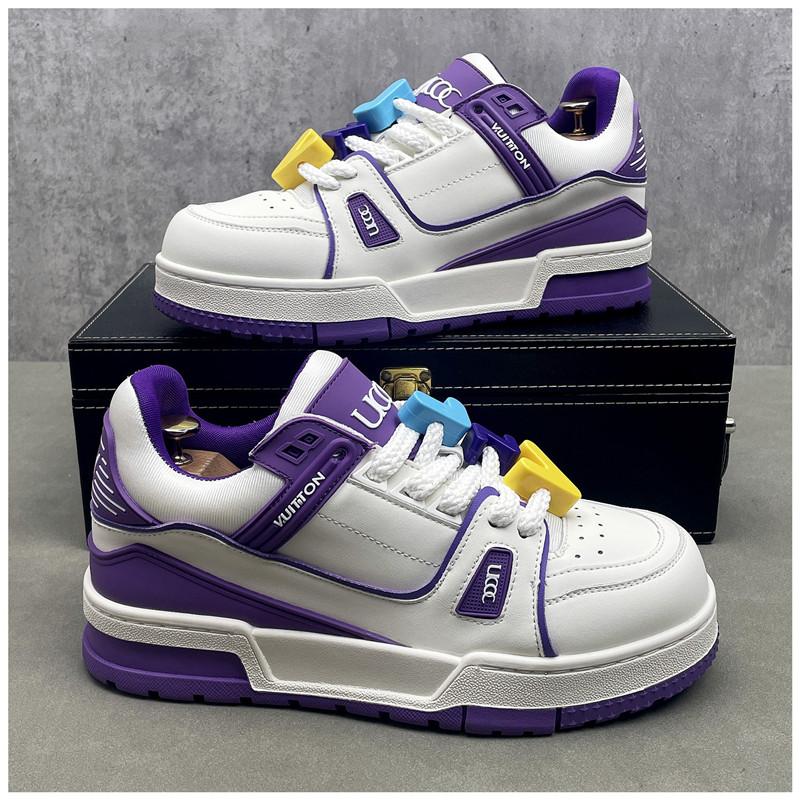 

Fashion New Luxury Designer Men s Lace Up Patchwork Platform Causal Shoes Flats Male Walking Sneakers Zapatos Hombre 38