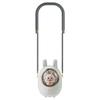 New Cartoon Doll Portable Mini Hanging Neck Fan 1200mAh Rechargeable Handheld Desktop Fan with Healing Ambient Light