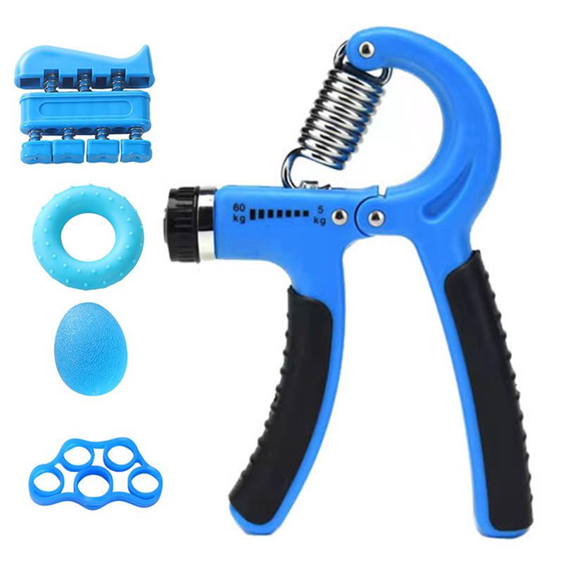 

Набор из 5 предметов для тренировки силы захвата в цветной коробке, набор для тренировки силы рук для взрослых и детей, силиконовый шарик для захвата