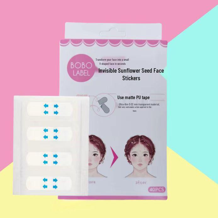 

40 Count Matte Invisible Sculpting V-Face Stickers: Water-Resistant, Breathable, Douyin-Inspired