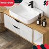 Kotarbau® Modern Edge Furniture Handle Aluminum Matte Black 160 / 180 Mm Set Of 2