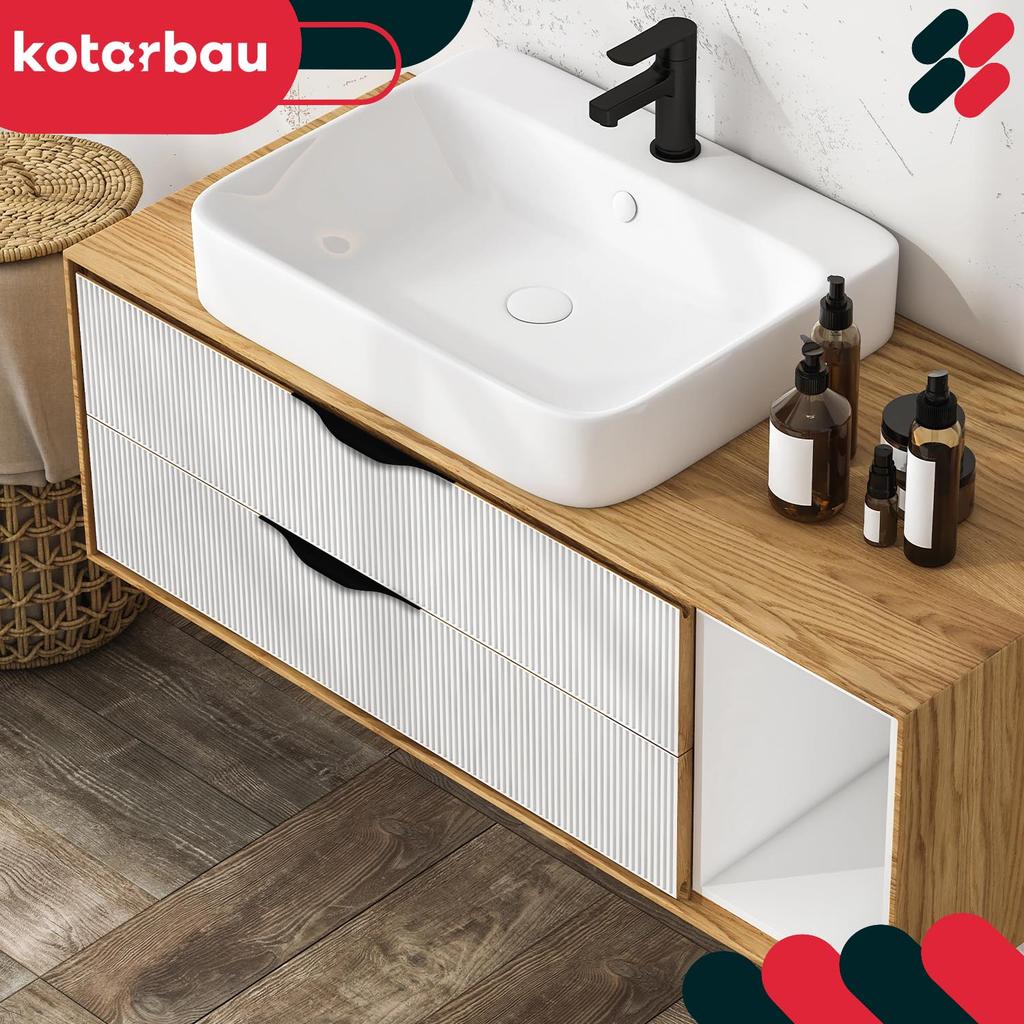 Kotarbau® Modern Edge Furniture Handle Aluminum Matte Black 160 / 180 Mm Set Of 2