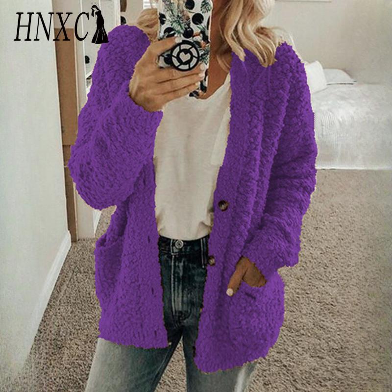 HNXC Dame Vintage Casual rutenettmønster Høst Vinter Langermet Jakker & Kåper