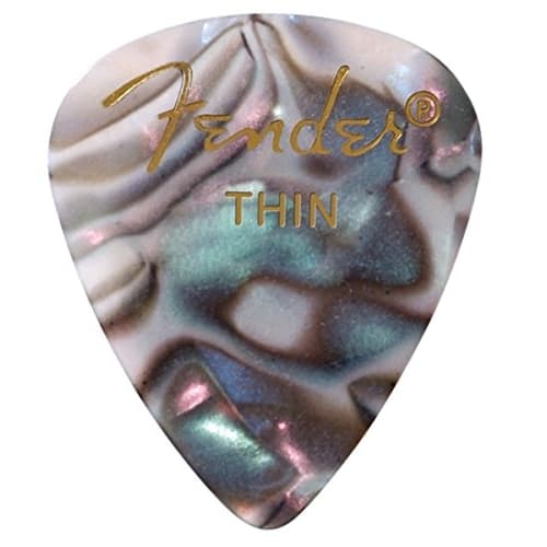 Fender [8 Color Assortment] 8-Piece Set (1 of Each Color) Teardrop Thin Guitar Picks