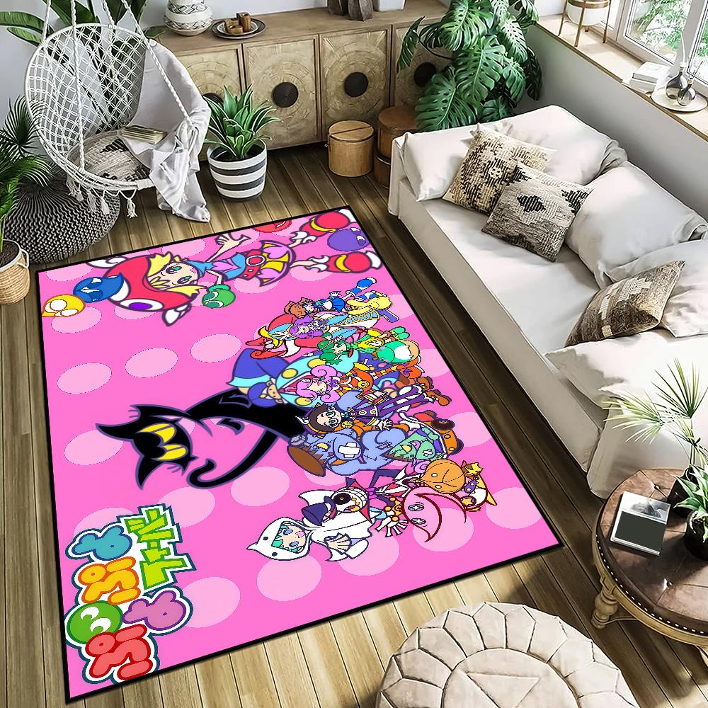 Game P-Puyo Puyo Small Carpet Bedside Kitchen Bath Living Home House Bedroom Floor Mat Doormat Rug Decoration