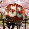 1pc cat flowers Automatic Open/Close Umbrella Compact Folding Umbrella with 8-Rib Shaft for Women/Men, Portable Travel Umbrella,1156S