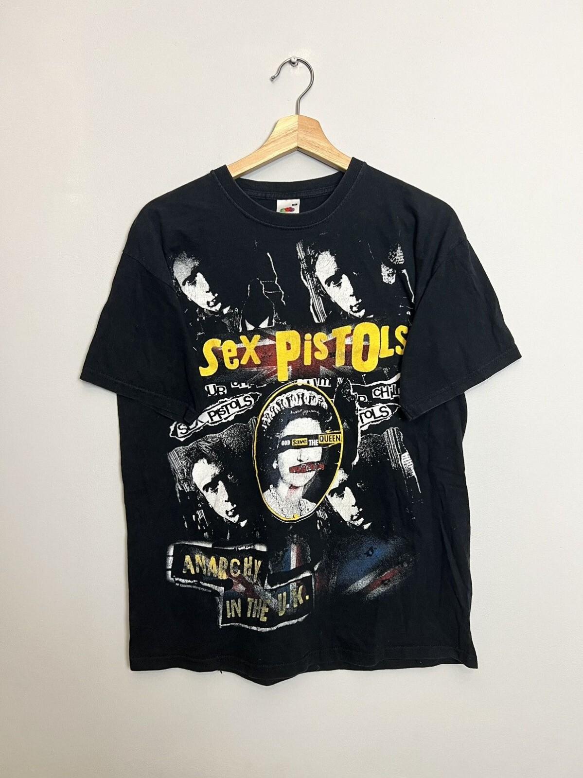 Vintage 00s Sid Vicious Sex Pistols Anarachy Punk Band Tee Unisex T-Shirt M