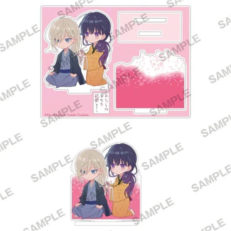 Japan My Happy Marriage Anime Figures Saimori Miyo Cosplay Acrylic Stands Kudō Kiyoka Character Model Cute Plate Desk Decor Pro
