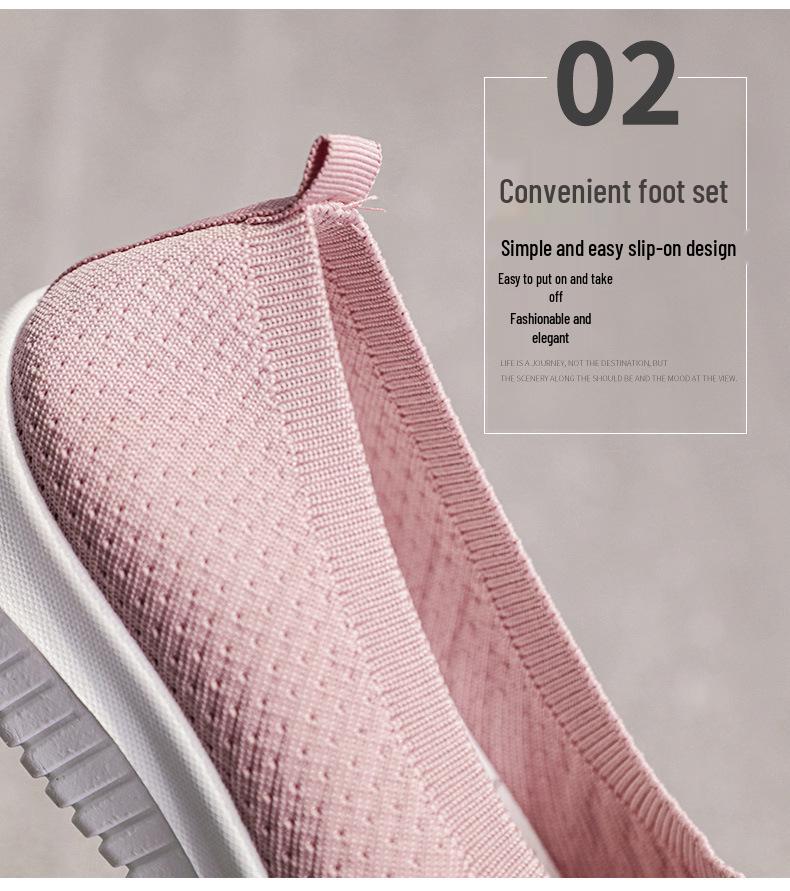 Chaussures de Sport Décontractées Confortables à Semelle Souple pour Femmes Âgées - Nouveau Style Grande Taille Chaussures en Tissu Vieux Pékin