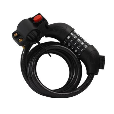 Bike Combination Lock Portable Aluminium Alloy Water Resistant Strong Strength Security Lock for Bike