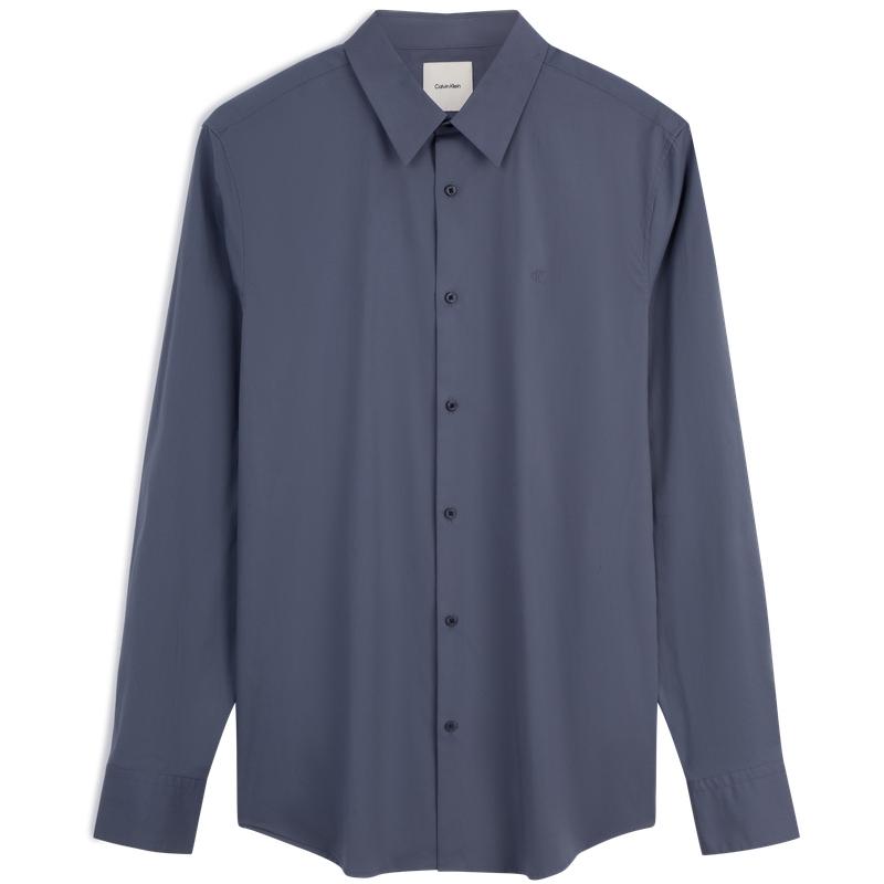 Calvin Klein Ss25 Business Casual Solid Slim Fit Long Sleeve Shirt Men shirts 4LB145G S