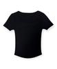 BORN SLIPPY Crystal Star Square Neck Tee (Black)