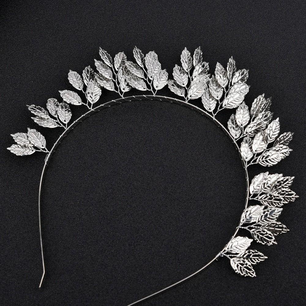 Crown Tiaras Retro Hair Accessories Head Bands Hair Hoop Gold Leaf
