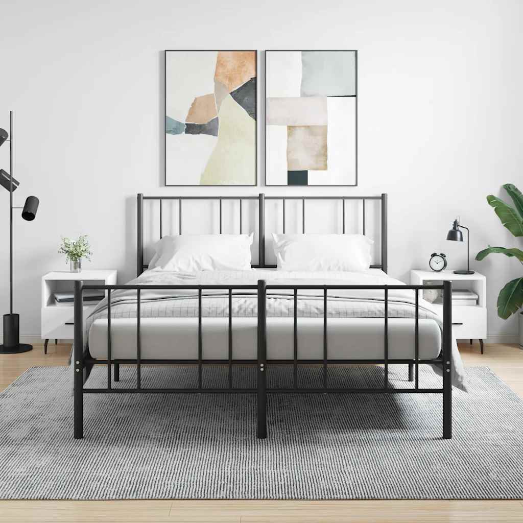 Nightstands 2 pcs White 40 x 35 x 47.5 cm Particleboard