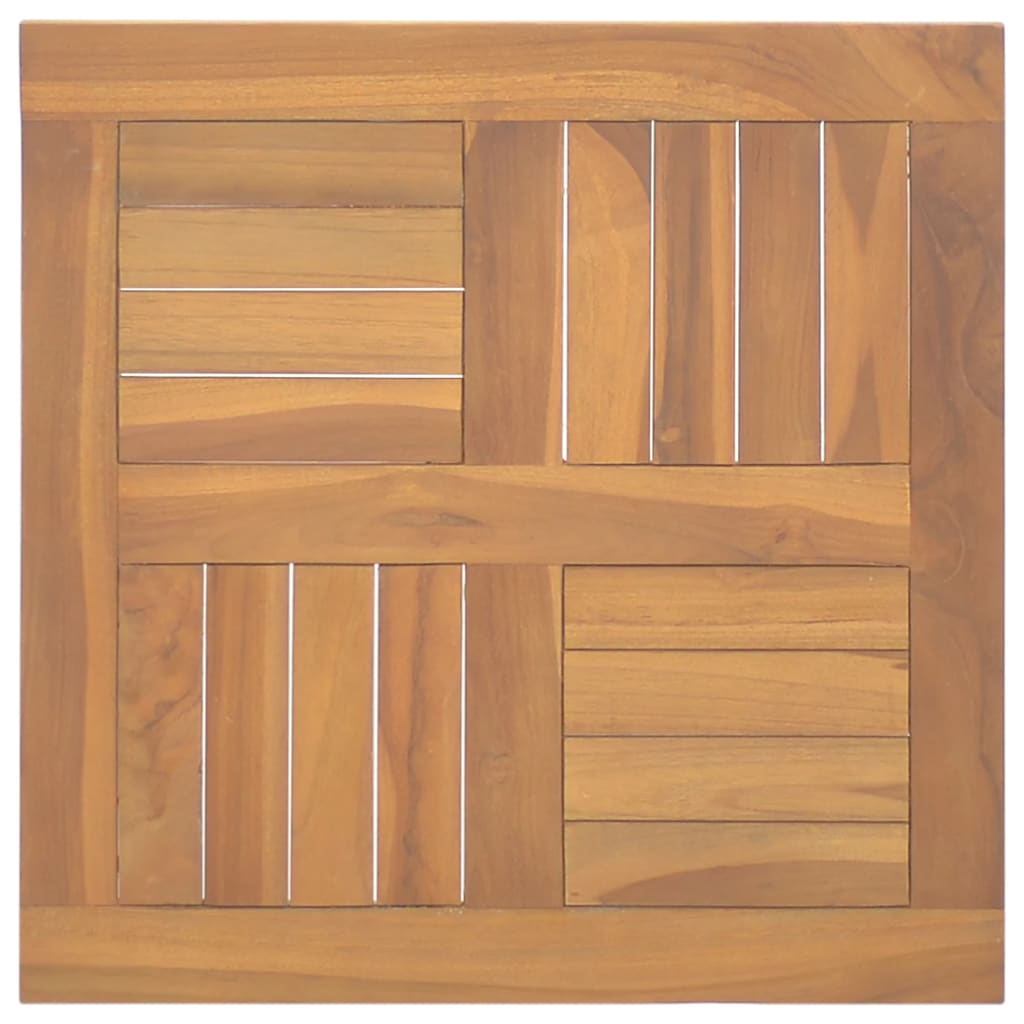 Table Top Square 50x50x2.5 cm Solid Wood Teak