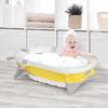 Foldable Baby Bath Tub, 0-3 Years, Temperature Indicator, Cushion, 81.5x50.5x23.5 cm, Yellow