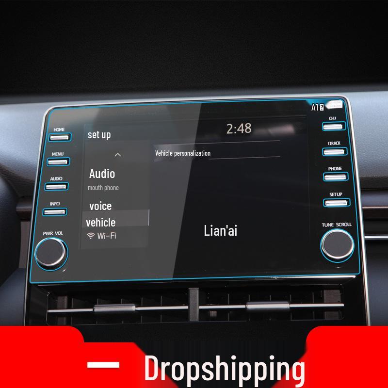 Toyota Avalon Navigation Tempered Film for 24 Models - Center Console Screen Protector for Interior Modification