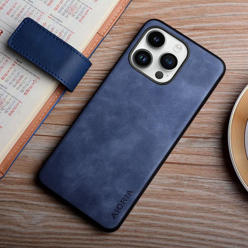 Case For iPhone 15 14 13 12 11 Pro Max Mini 8 7 6 Plus SE 2022 2020 XR XS Max X Funda Coque Silky Feel Durable Leather Cover