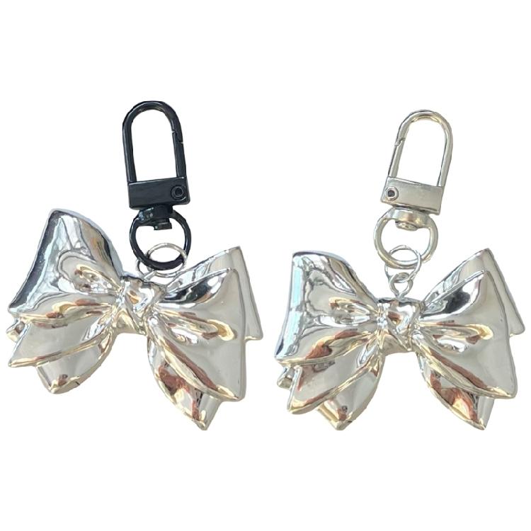 Fashion Metal Bowknot Keychain Pendant Hanging Decoration Bag Backpack Bag Charm