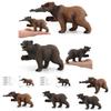 Realistic Black Bear And Brown Bear Forest Animal Model Figurines Perfect For Kids