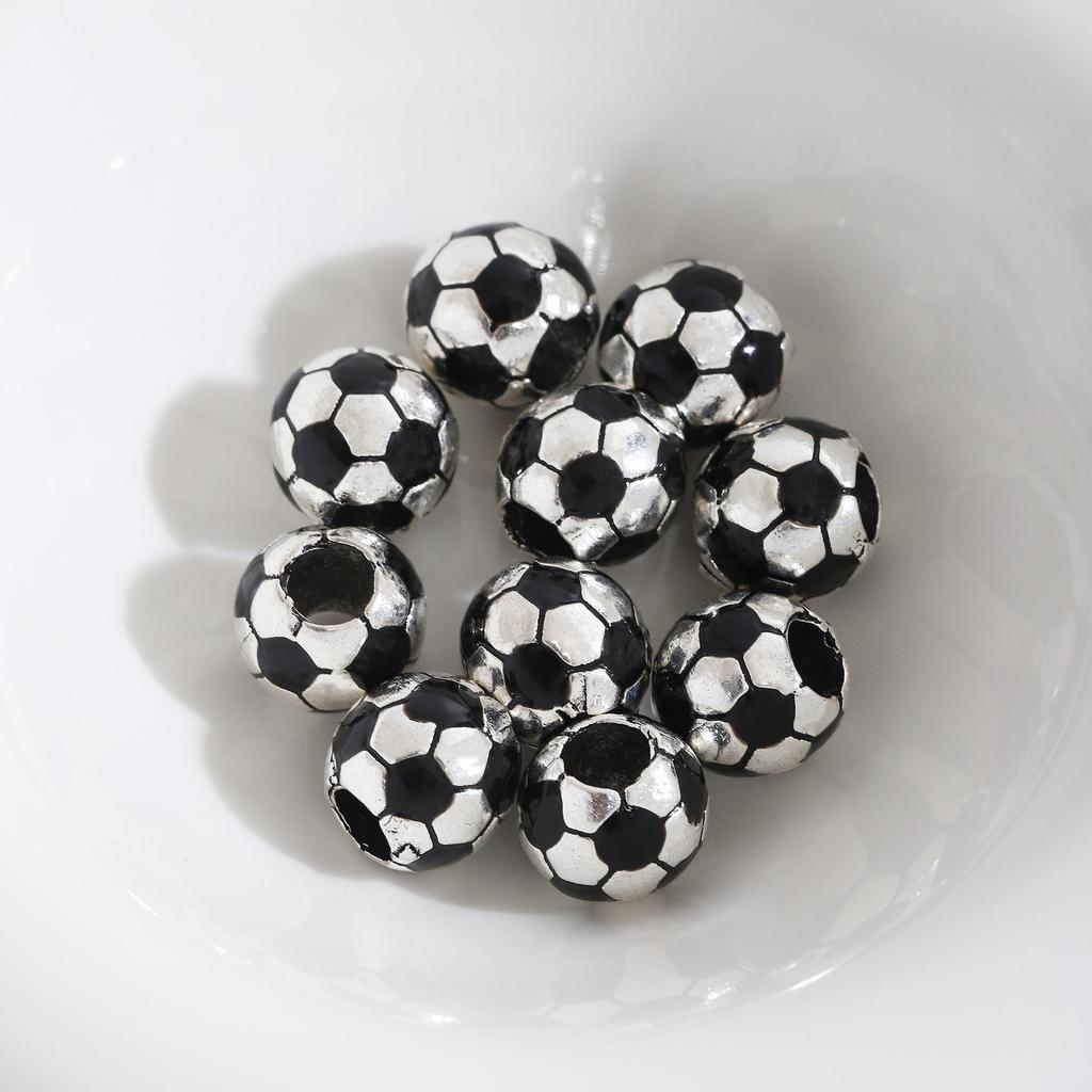 Alloy Football Pendant - Retro Fashion DIY Bracelet & Necklace Accent