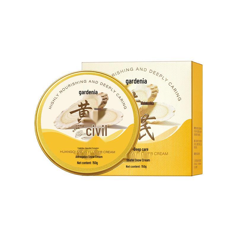 Gchino Astragalus Snow Cream: 150g Herbal Moisturizing & Hydrating Hand, Face & Body Cream for Autumn/Winter