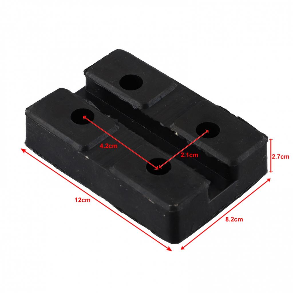 Safe Lifting with Heavy Duty Rubber Support Block Prevents Damage