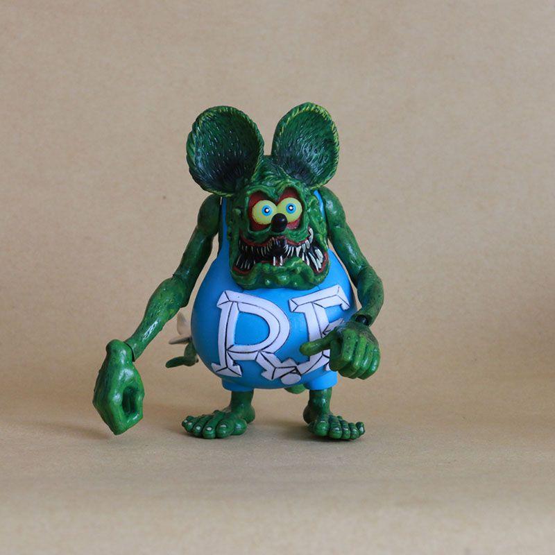 Exquisite 10 cm Rat Fink PVC-Actionfigur, ideales Geschenk für Kinder und Sammler