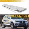 1pc Chrome Fender Emblem Moulding for X3 2015-2017 BMW X4 F25 F26 Right Side EXV