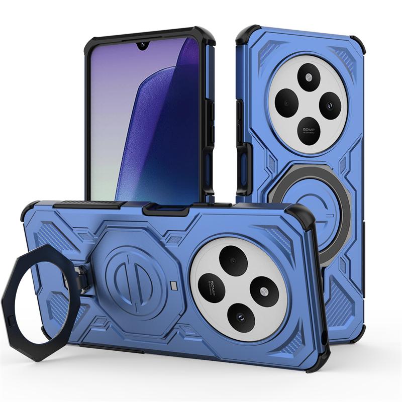 Magnetic Wireless Charge Cover For Xiaomi Poco C75 Shockproof Anti-drop Phone Holder Back Case Poco C75 Cover For Poco C75 Case