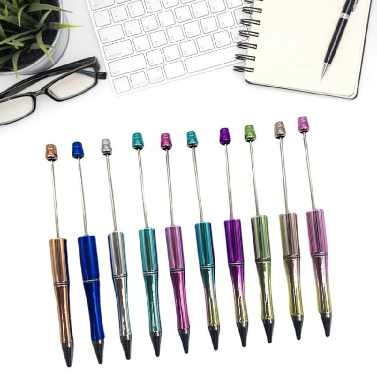 10Pcs Beadable Pen Plastic Bead Pen Ballpoint Pen Cute Pen Boy Girls Pen Gift