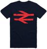 British Rail Logo Tshirt As Worn By Damon Albarn Retro Arrows Railway Unisex Kids