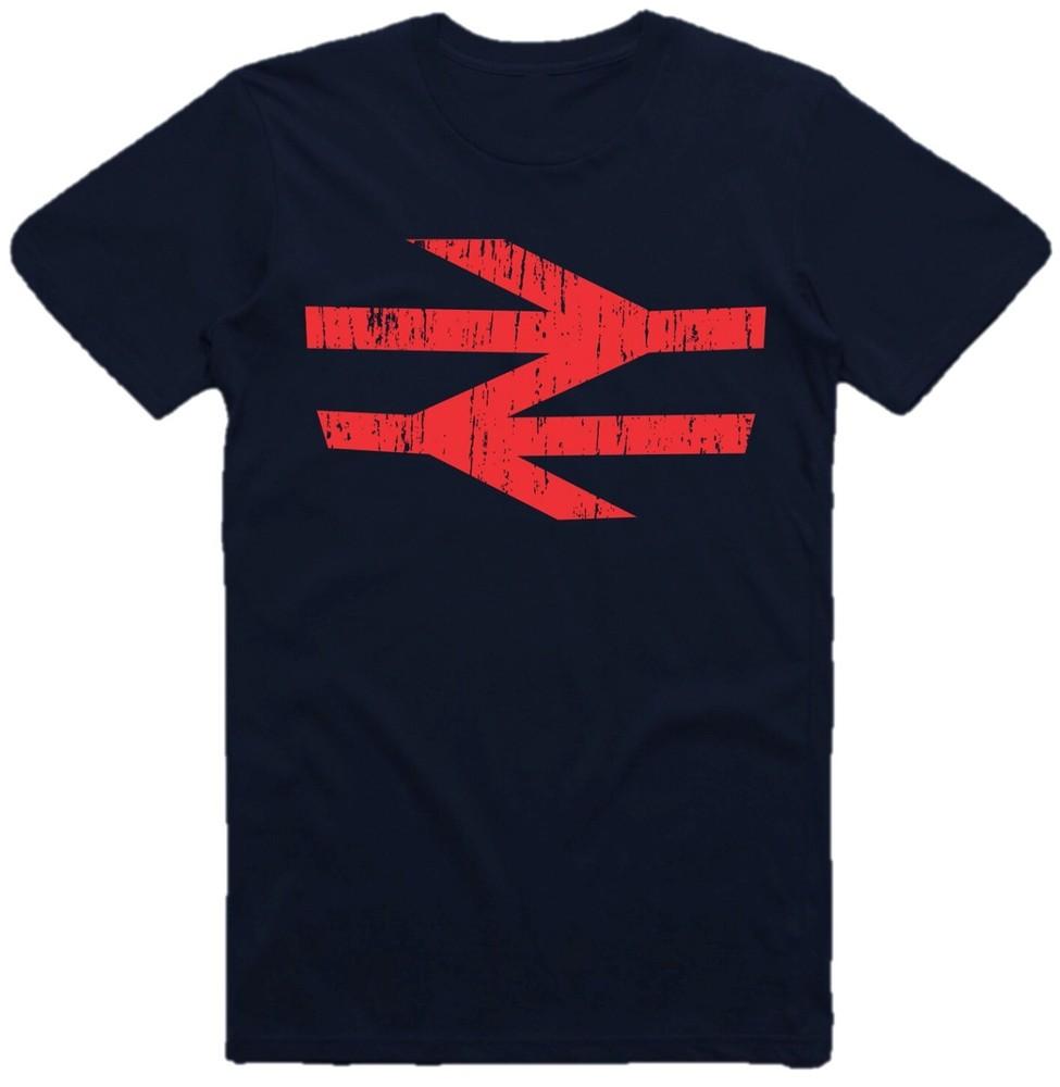 British Rail Logo Tshirt As Worn By Damon Albarn Retro Arrows Railway Unisex Kids