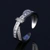 2026 Korean Version of Trendy Temperament Women's Ring Inlaid with Zircon Ring Jewelry Accessories Party L Gift