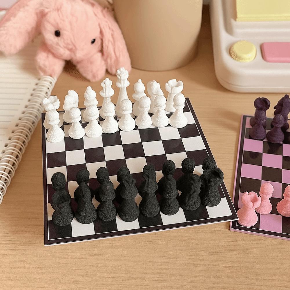 Handmade Mini Pocket Size Chess Set Chessboard International Chess Set  Toy Accessories
