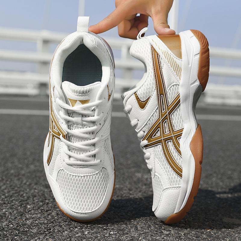 Mesh shoes sports sole badminton shoes men's game women's tennis shoes like glue