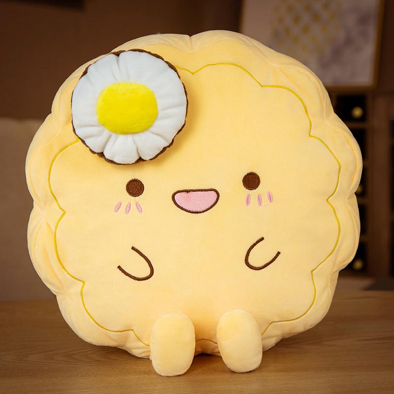 Mid-Autumn Festival Cartoon Round Moon Cake Plush Pillow Doll Soft Colorful Sleeping Cushion Creative Birthday Gift Christmas