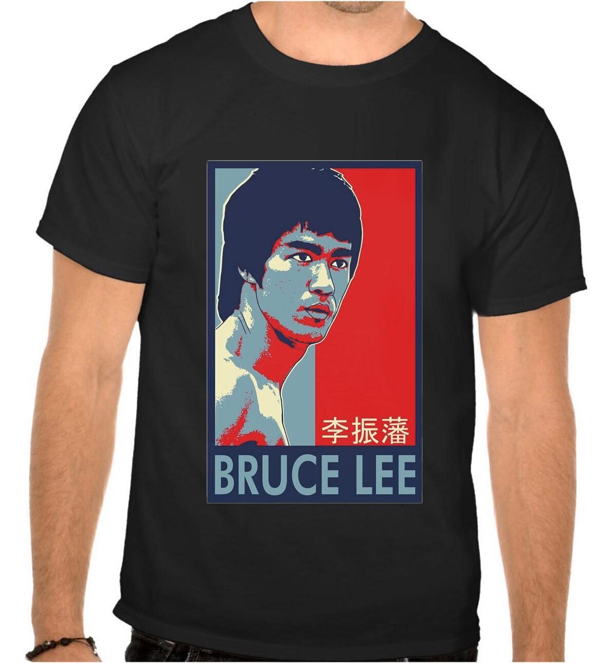 26 Bruce Lee Logo Black T-Shirt -1055- Unisex T-Shirt XXXXL