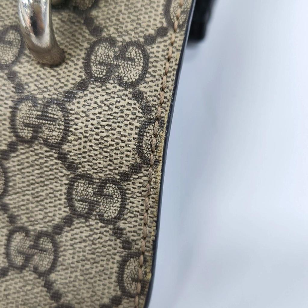 [Použitý] Dionysus Taška přes rameno/crossbody s řetízkem a logem s hlavou tygra, plátno/kůže - Dobrý stav #V60YZN