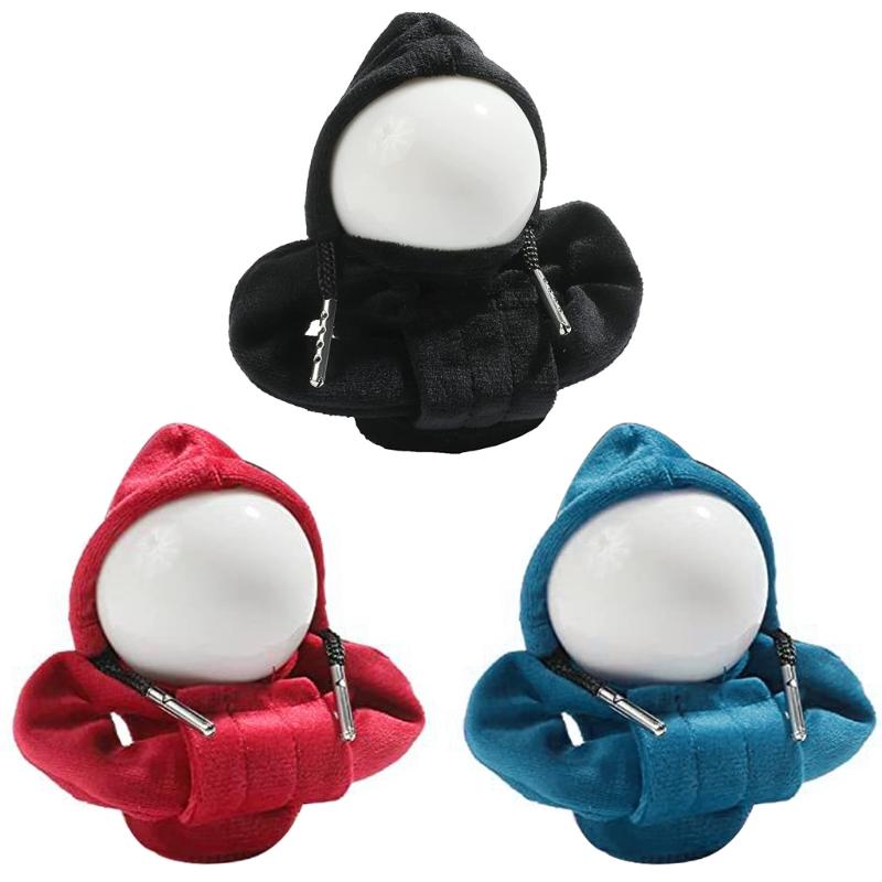 3Pcs/1Pc Universal Car Gear Shift Handle Hoodie Cover Knob Hoodie Cover Decoration Fit Manual Automatic Car Interior Accessories