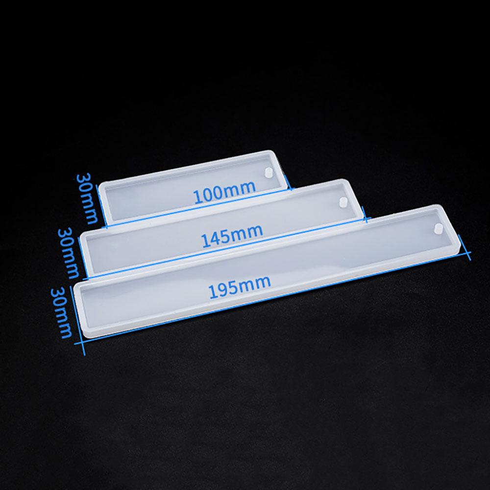 Silicone World Rectangle Silicone Bookmark Mold DIY Bookmark Mold Making Epoxy Resin Jewelry DIY Craft Silicone Transparent Mold